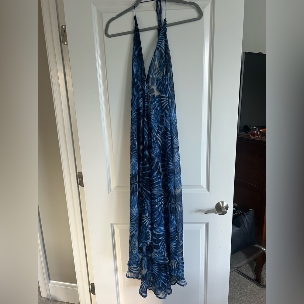 Kendall & Kylie Blue Abstract Dress